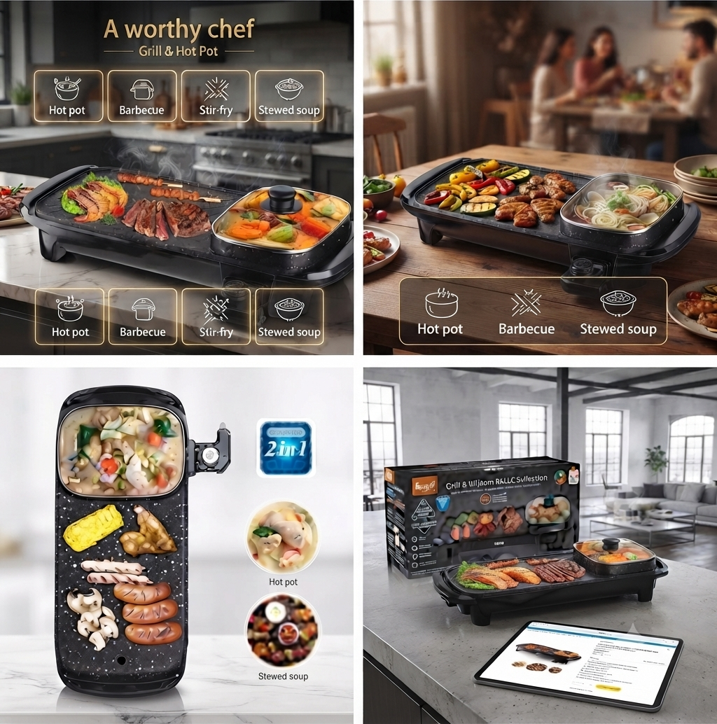 Multi-functional Electric Baking Pan