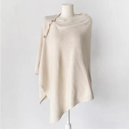 Women's Wool Slant Cape Scarf