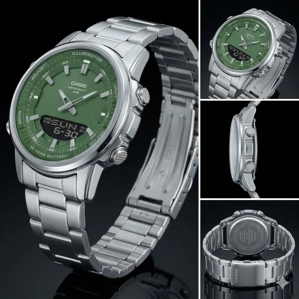 Turquoise Dial Men Watch