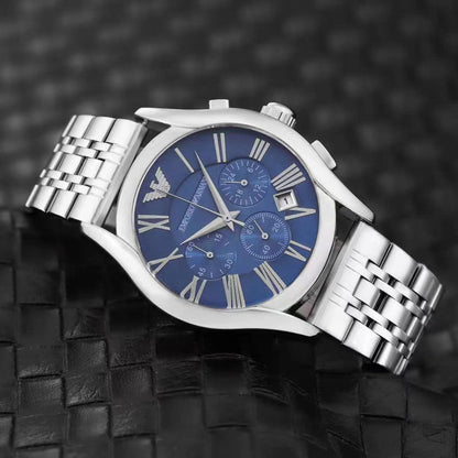 Emporio Armani Signature Chronograph – Stainless Steel Men’s Watch